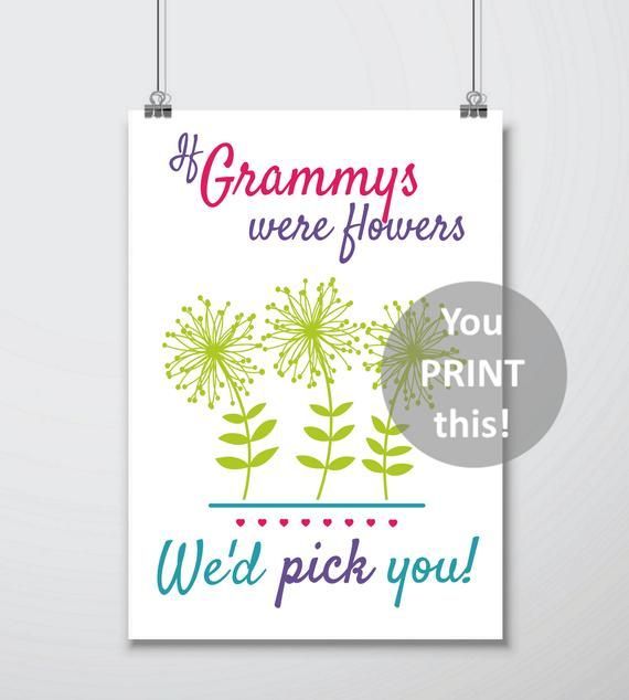 Gift For Grammy - Personalized Christmas Gift, If Grammys Were Flowers Gift from Grandkids, Present, -   diy Presents for aunt