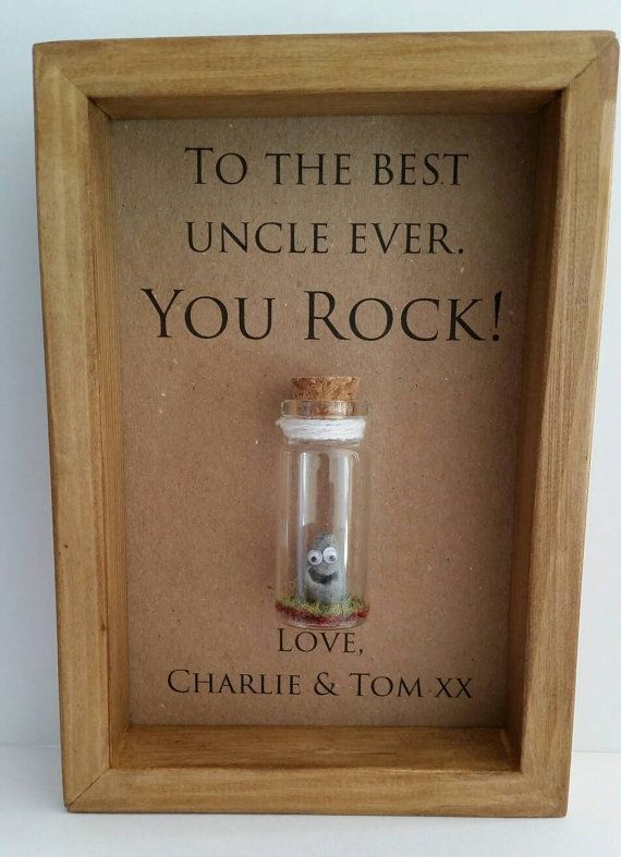 Uncle Gift - Personalised - You Rock - Frame -   diy Presents for aunt