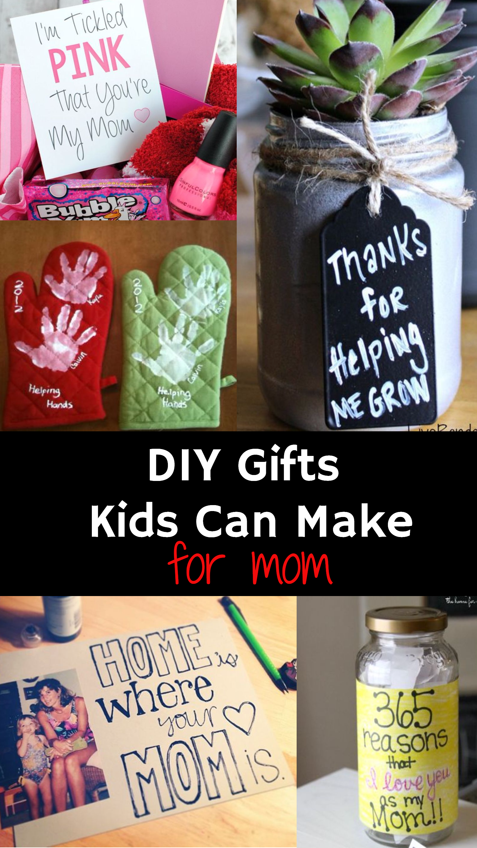 Easy DIY Gifts For Mom From Kids - Clever DIY Ideas -   diy Presents for aunt