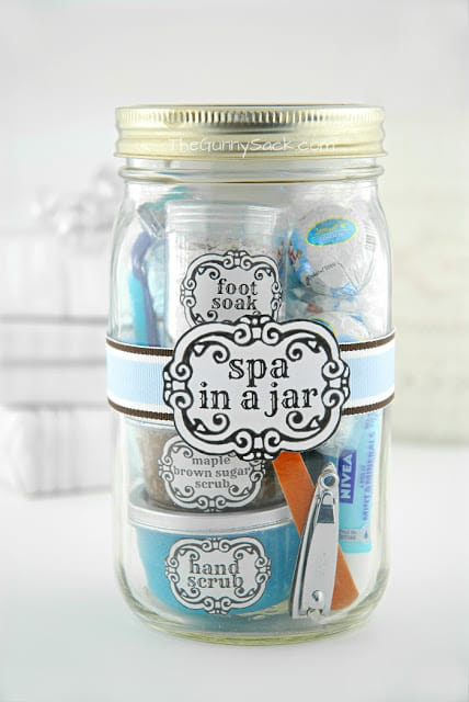 Spa In A Jar ~ Gifts In A Jar -   diy Presents jar