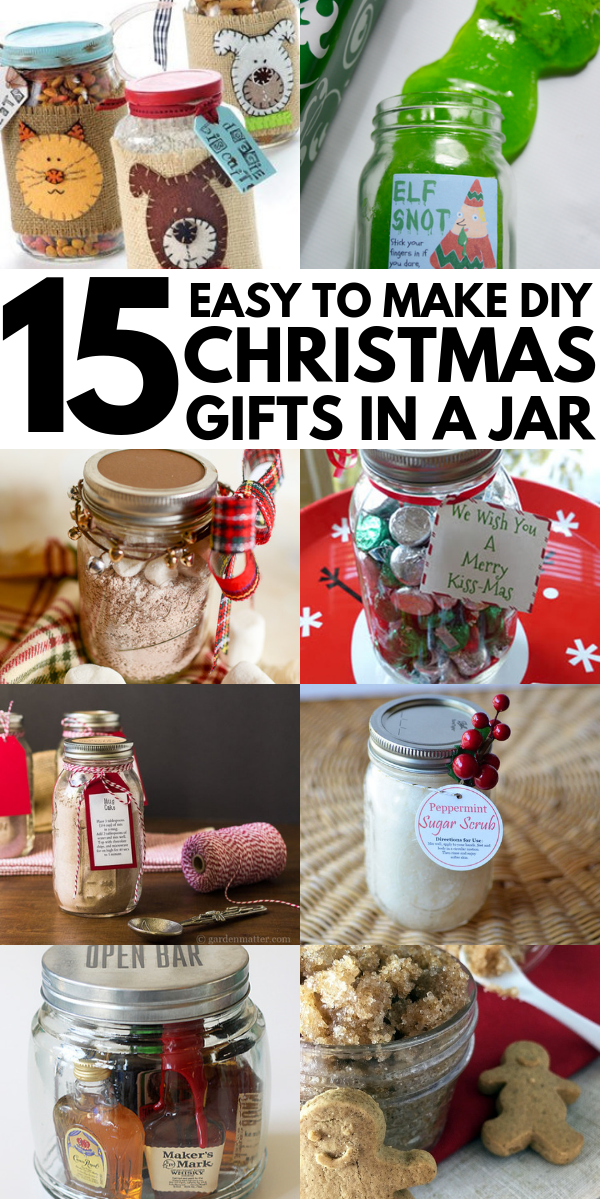 15 DIY Christmas Gifts In A Jar - Mason Jar Christmas Gifts For Everyone On Your List -   diy Presents jar