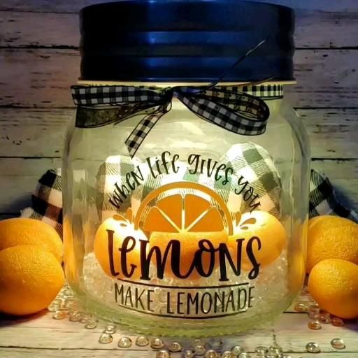 Half gallon lemon Jenni Jar video -   diy Presents jar
