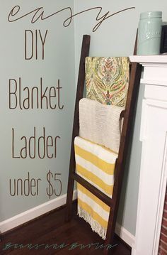 Easy DIY Blanket Ladder -   diy Projects tumblr