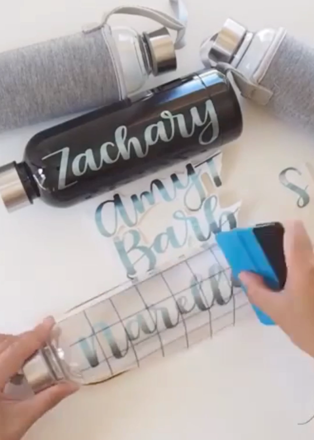 Personalized Bottles with Craft Vinyl -   diy Projects tumblr