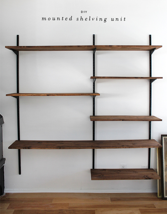 diy mounted shelving - almost makes perfect -   diy Shelves bookshelves