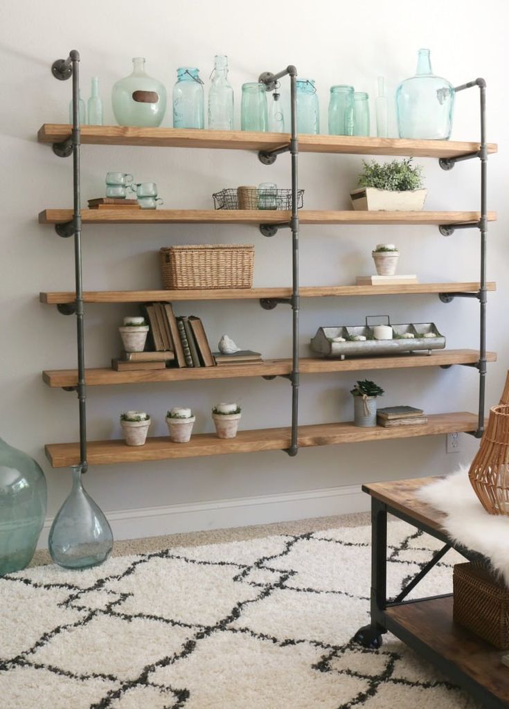 DIY industrial pipe shelves | Step by step tutorial on this shelf fun project -   diy Shelves bookshelves