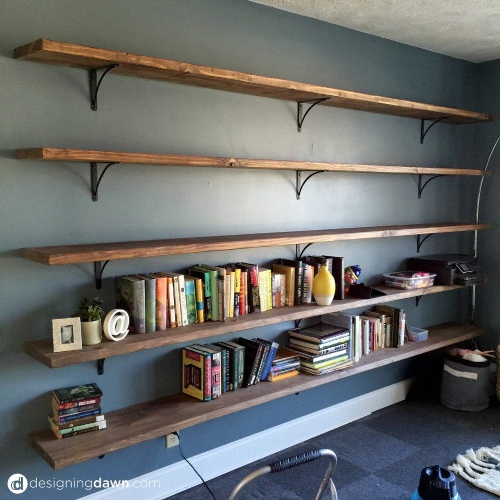 Dawn's House: DIY Library Shelving -   diy Shelves bookshelves