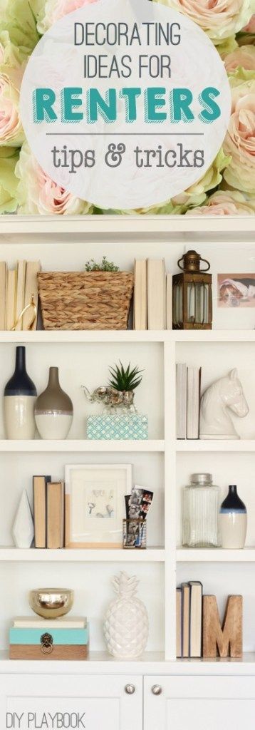 9 Decorating Ideas for Renters | The DIY Playbook -   diy Shelves for renters