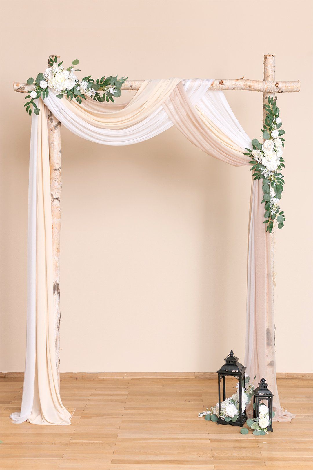 Sheer Wedding Arch Drapping Fabric 30 -   diy Wedding elegant