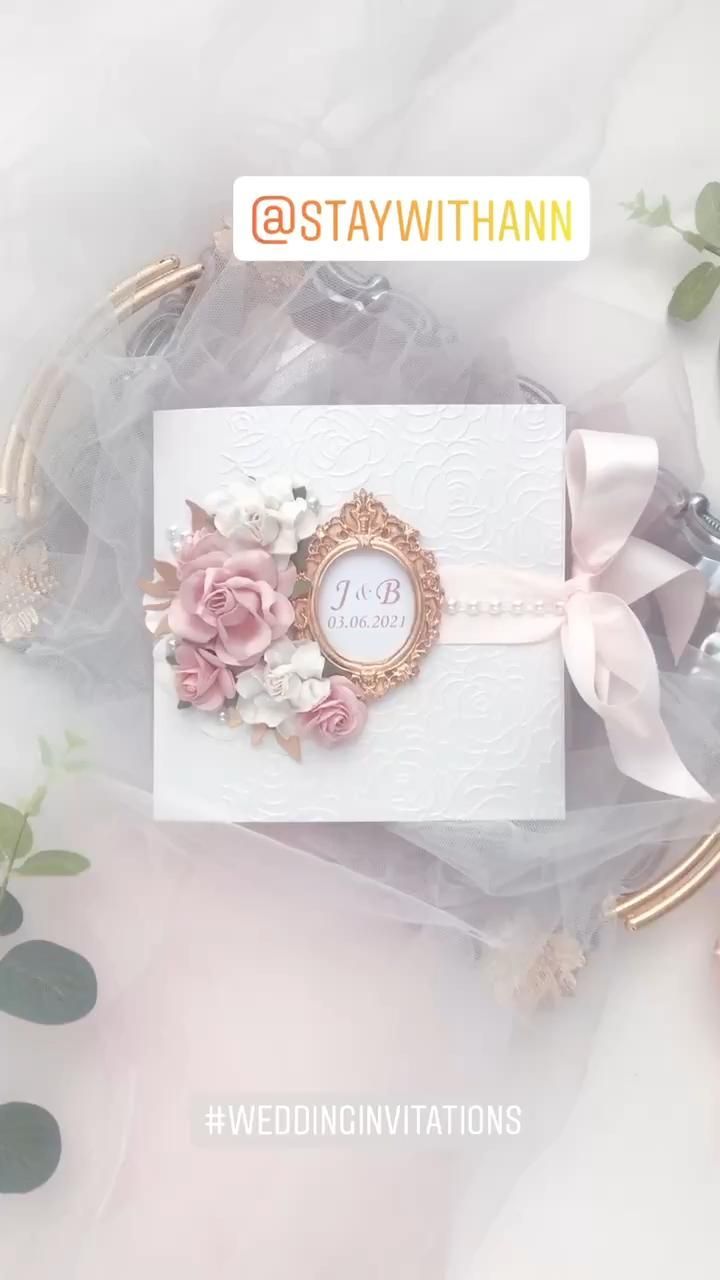 Invitations Wedding Elegant Gold Blush Ivory from StayWithAnn -   diy Wedding elegant