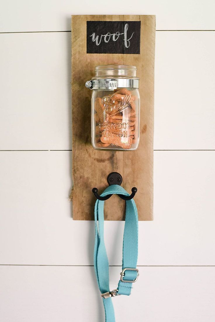 DIY Dog Treat & Leash Holder - Our Handcrafted Life -   dog diy Projects