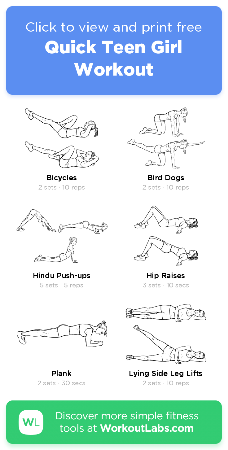 fitness Exercises for teens