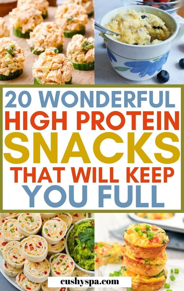 20 High Protein Snack Recipes That'll Keep You Full -   fitness Meals protein
