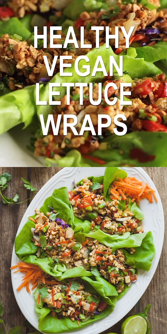 Healthy Vegan Lettuce Wraps -   fitness Meals protein
