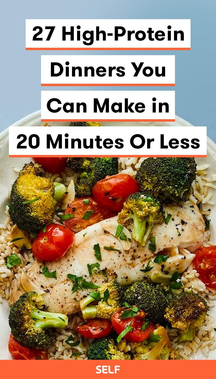 27 High-Protein Dinners You Can Make in 20 Minutes Or Less -   fitness Meals protein