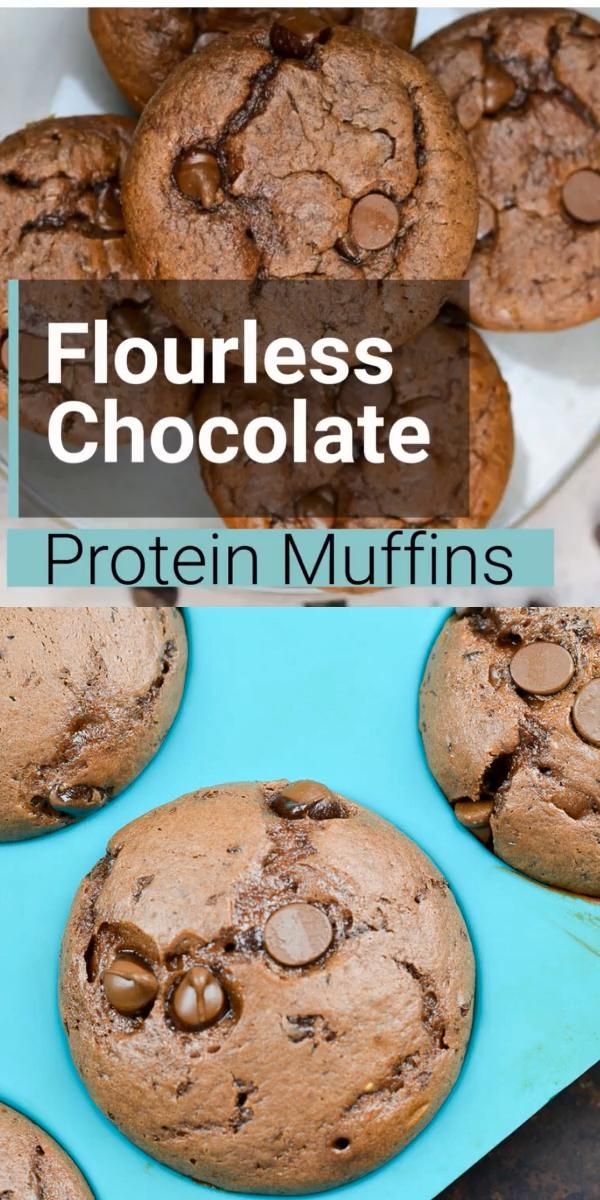 Flourless Chocolate Protein Muffins -   fitness Meals protein