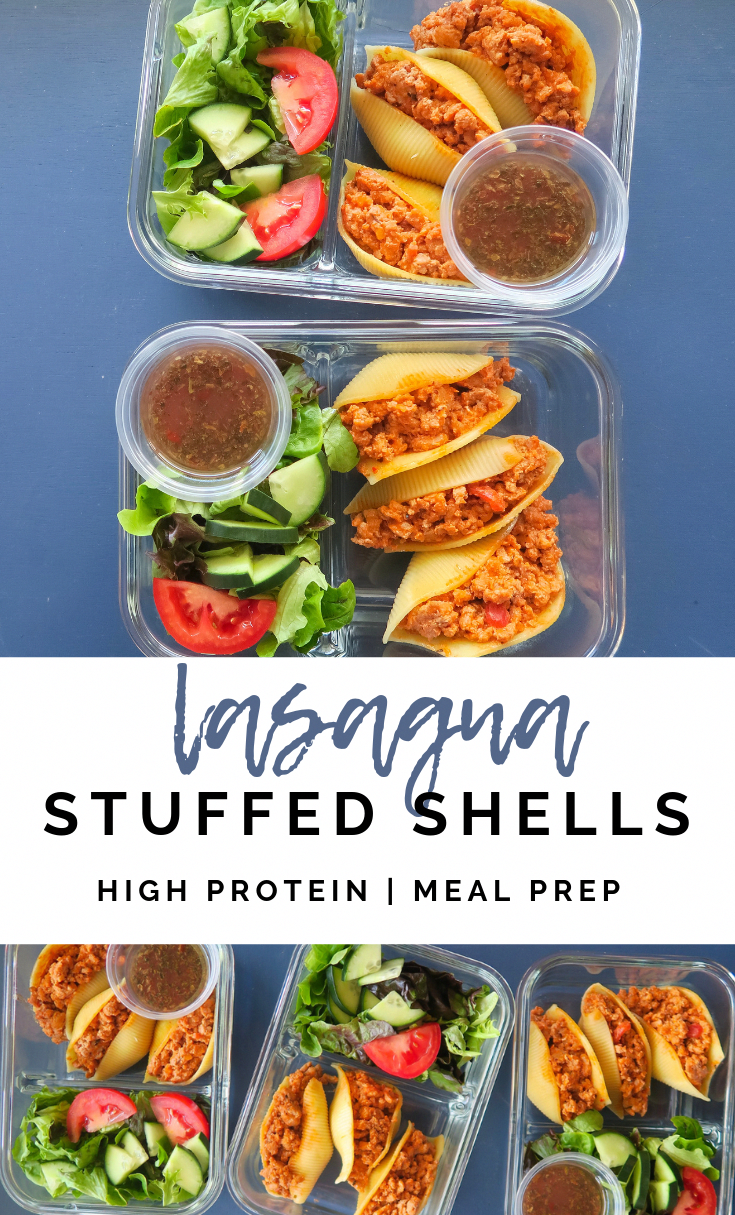 Easy Lasagna Stuffed Shells | High Protein Meal Prep — What's for Meal Prep -   fitness Meals protein