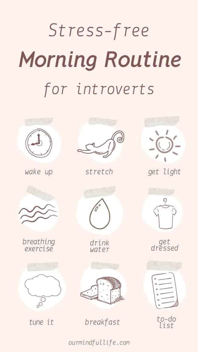 A Stress-free Morning Routine For Introverts For A Productive Day -   fitness Routine daily