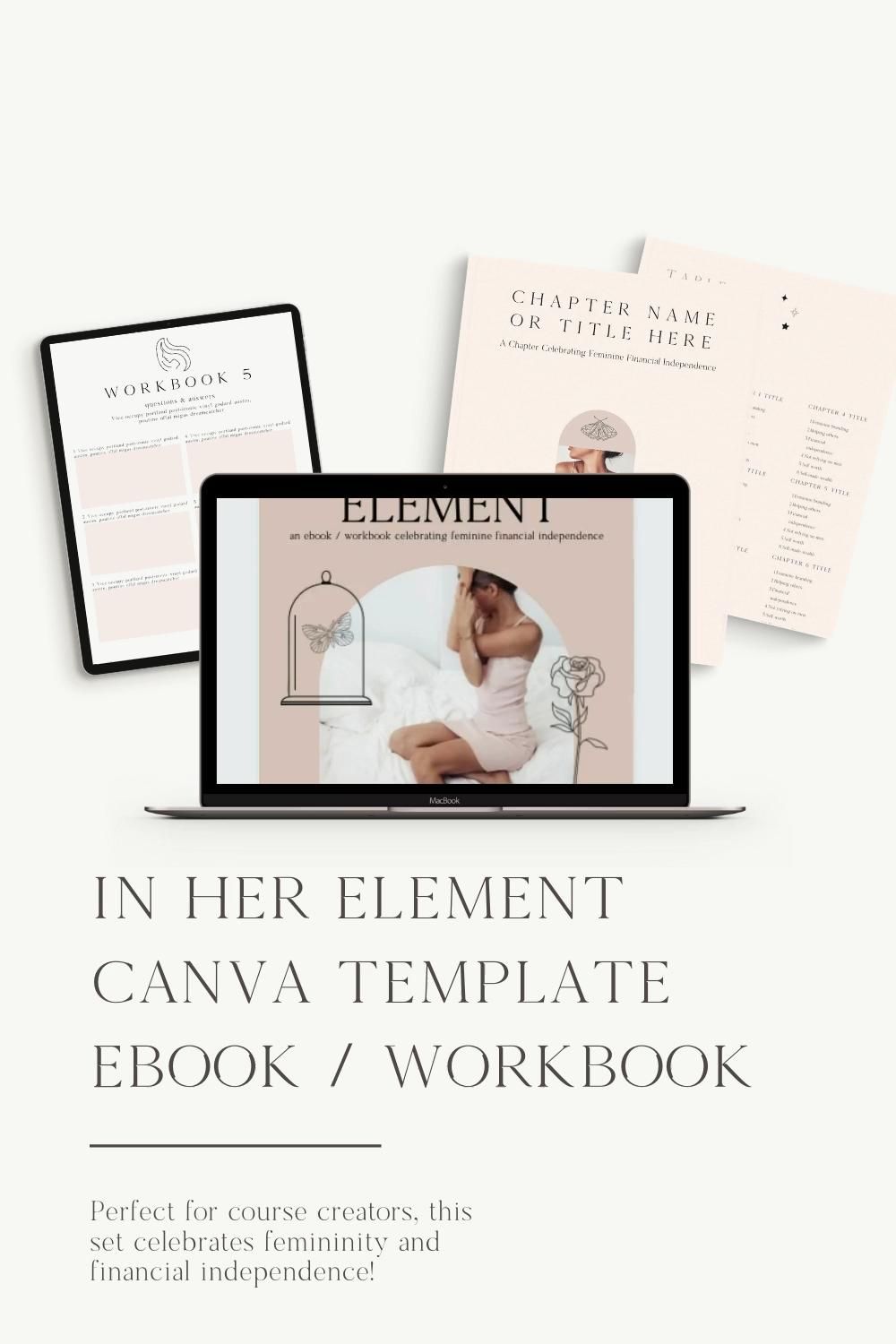 In Her Element Canva Template for Bloggers, Writers, Coaches -   magazine style Guides