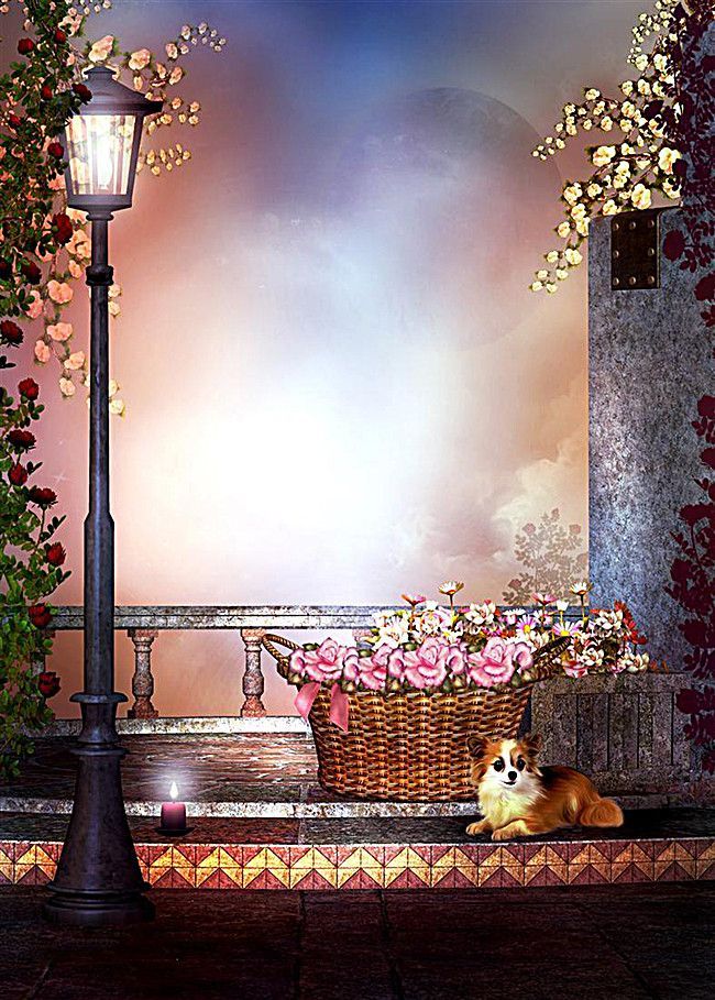 Beautiful Fairy Tale Fantasy Background Cute Dog -   16 beauty Background pictures ideas