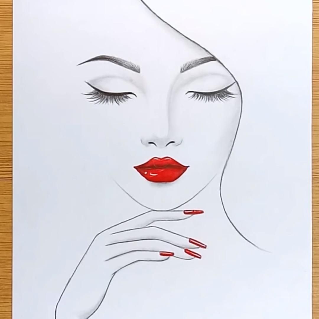 16 beauty Drawings faces ideas