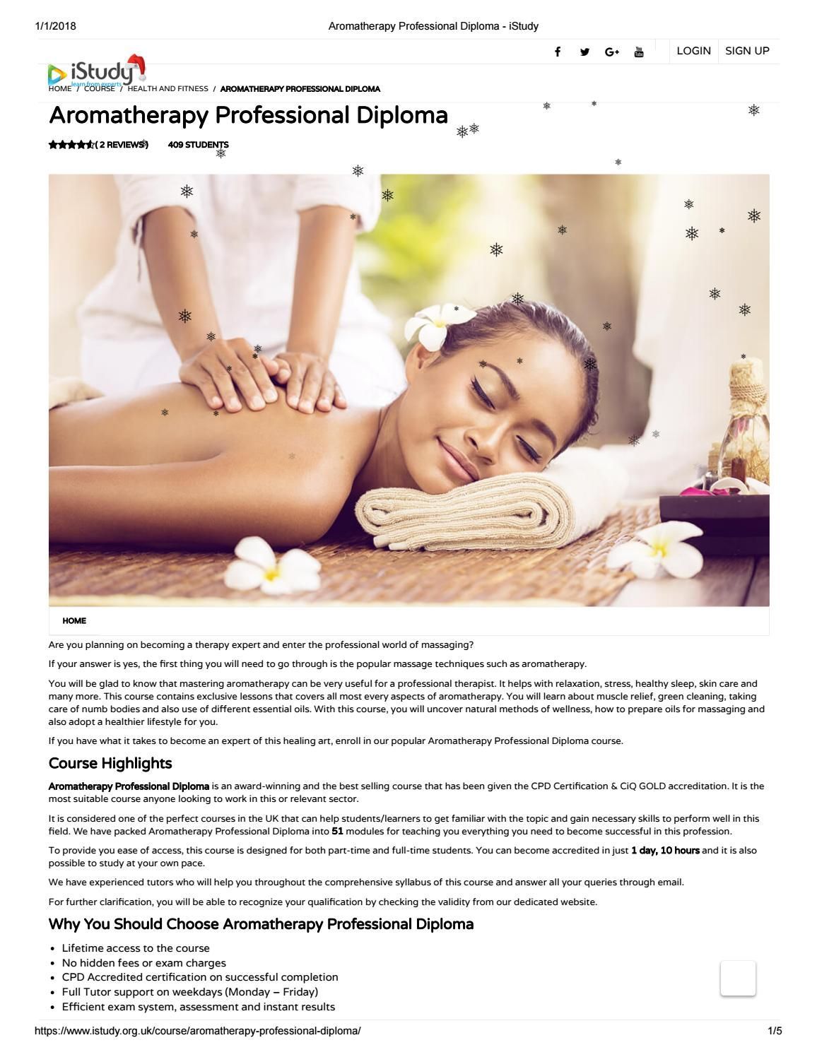 Aromatherapy professional diploma istudy -   16 diploma of beauty Therapy ideas
