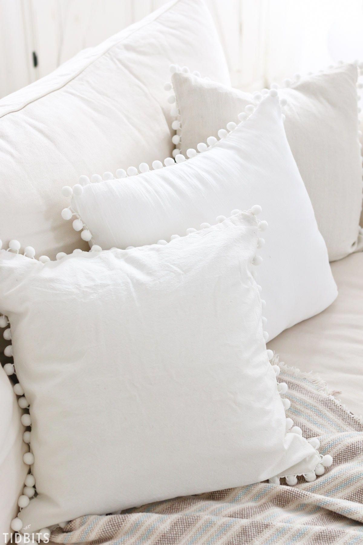 DIY Pom Pom Pillow - Tidbits -   16 diy Pillows tumblr ideas