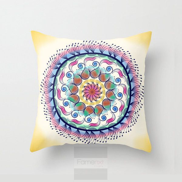 Lavender Mandala Throw Pillow Case -   16 diy Pillows tumblr ideas