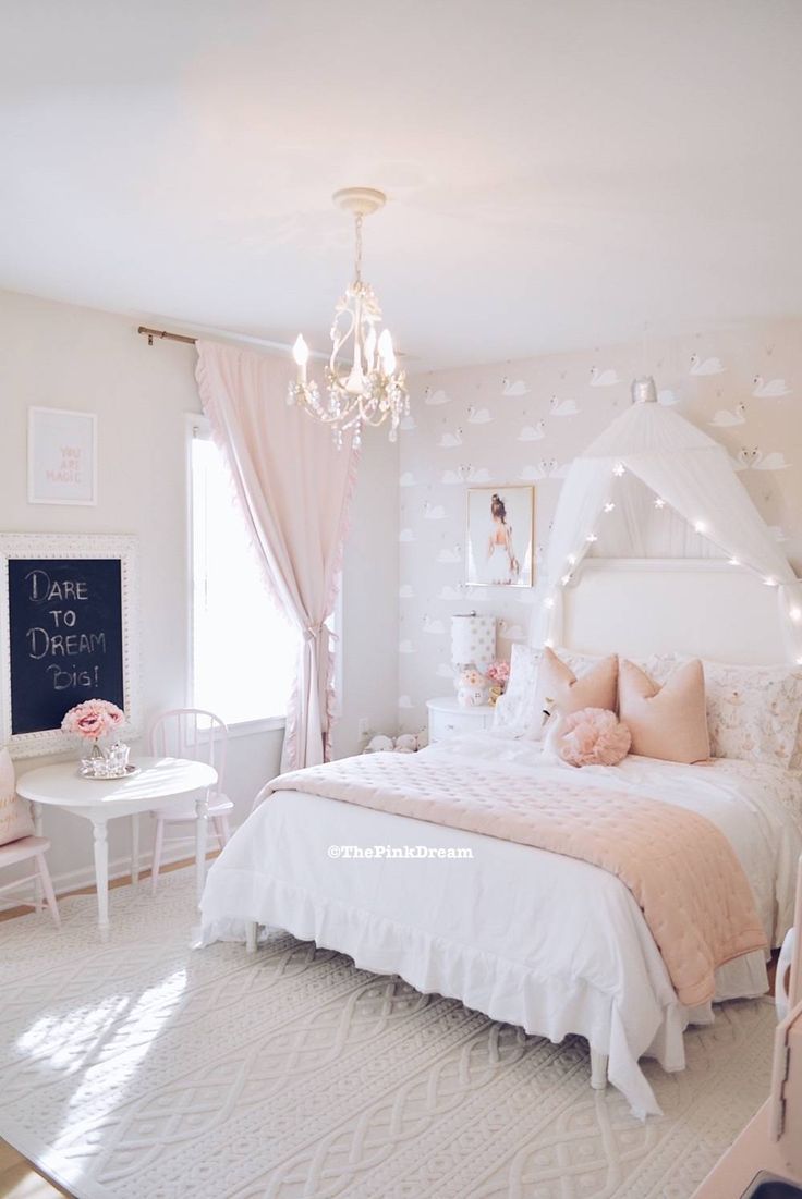 A Pink Ballerina & Swan Toddler Bedroom - The Pink Dream -   17 beauty for bedrooms ideas