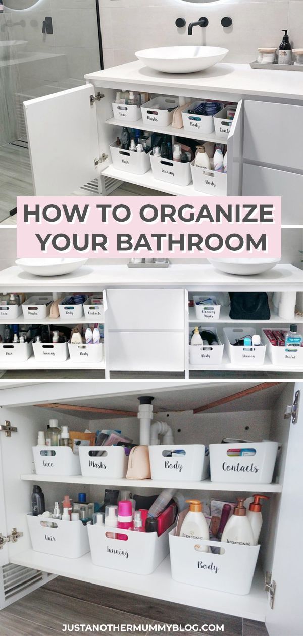 Ensuite Organisation for a tidy bathroom - Just Another Mummy Blog -   17 diy Bathroom cupboard ideas