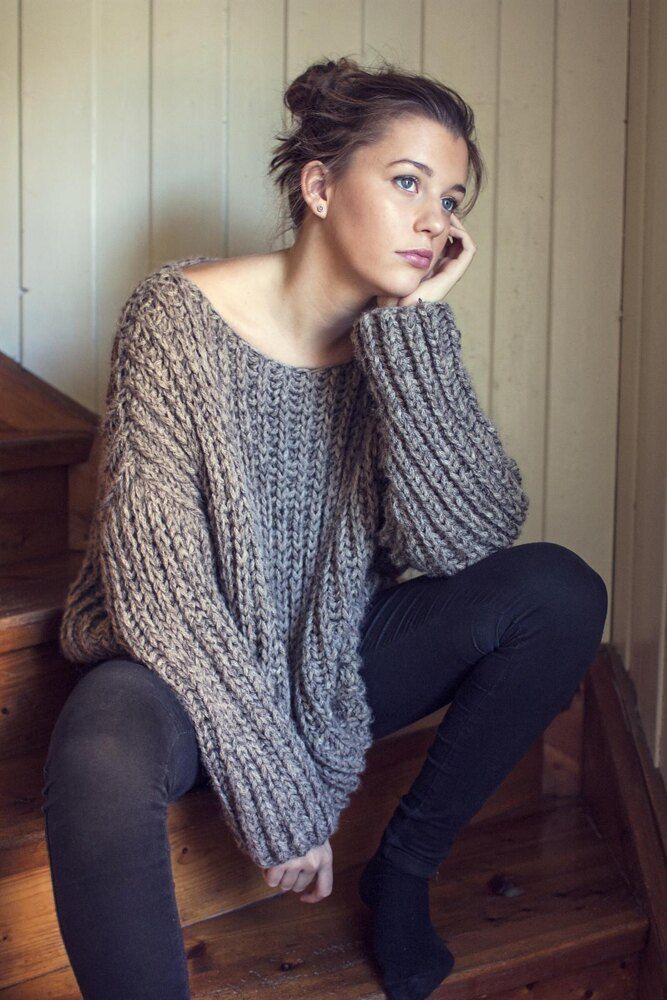 Ribbed Knit Sweater Knitting pattern by Katrine H -   17 diy Clothes sweater ideas