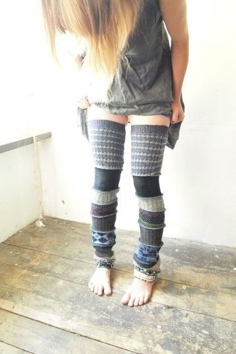 Repurpose Ugly Sweaters into Ugly Leg Warmers -   17 diy Clothes sweater ideas