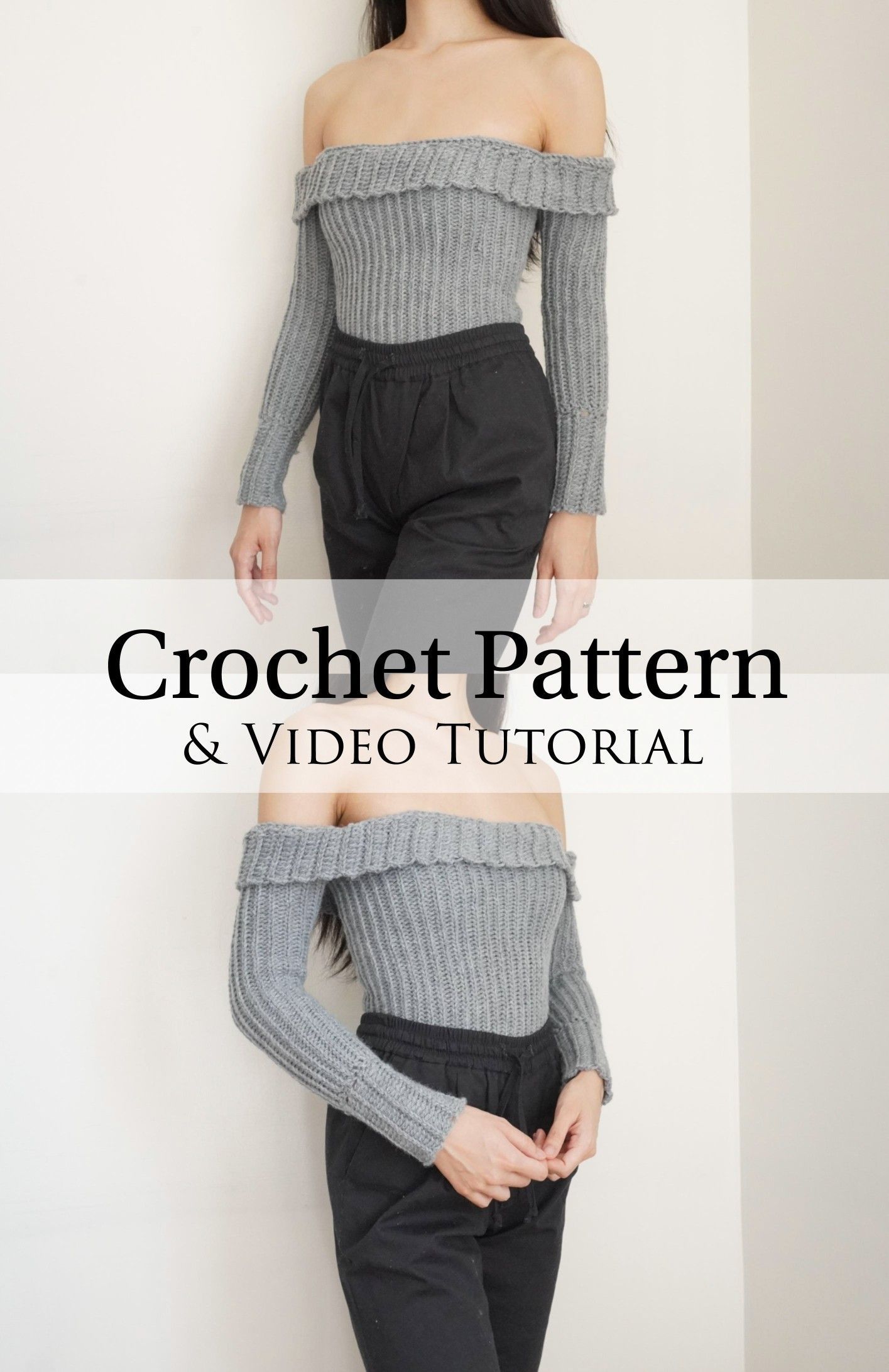 Crochet Pattern & Video Tutorial -   17 diy Clothes sweater ideas