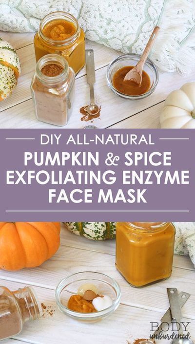 DIY all-natural pumpkin & spice exfoliating enzyme face mask -   17 diy Face Mask natural ideas