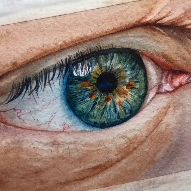 Realistic Eye Watercolor Handmade Paint -   18 beauty Eyes painting ideas