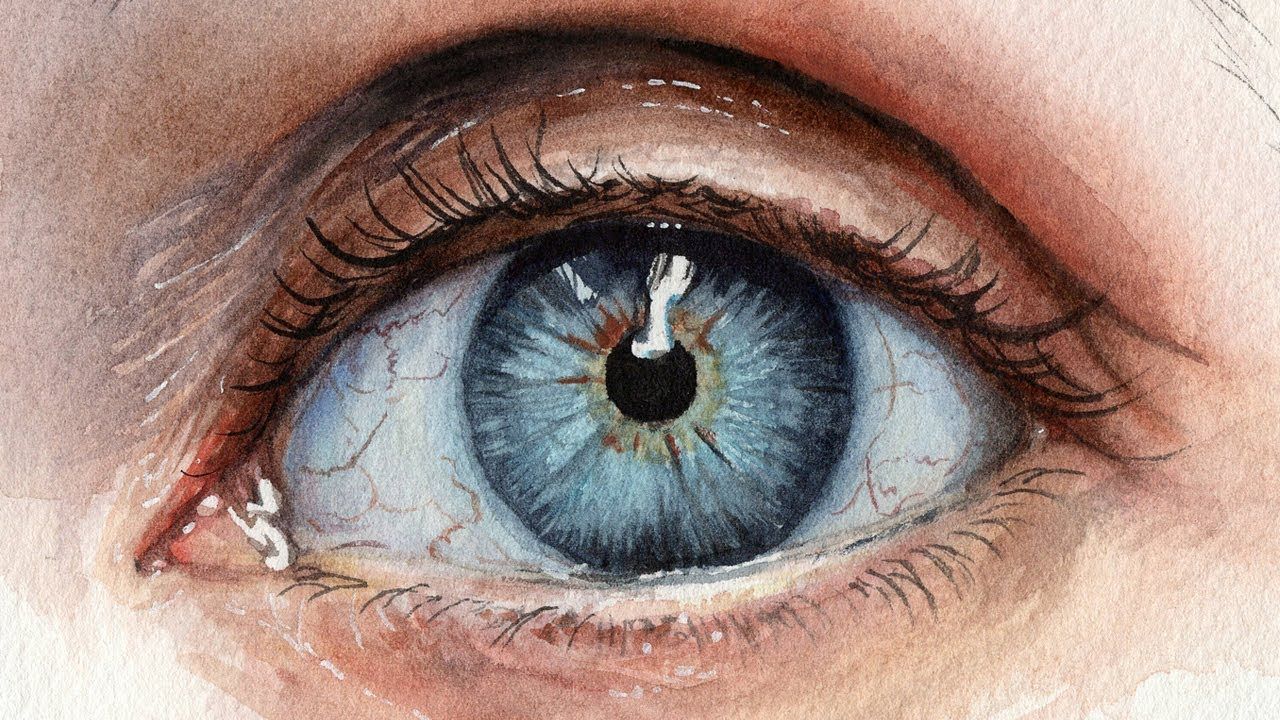 How to Paint a Realistic Eye with Watercolor -   18 beauty Eyes painting ideas