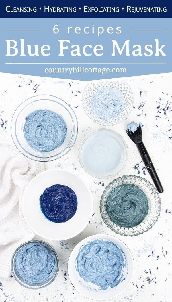 DIY Blue Clay Mask – 6 Easy Blue Face Mask Recipes -   18 beauty Mask ideas