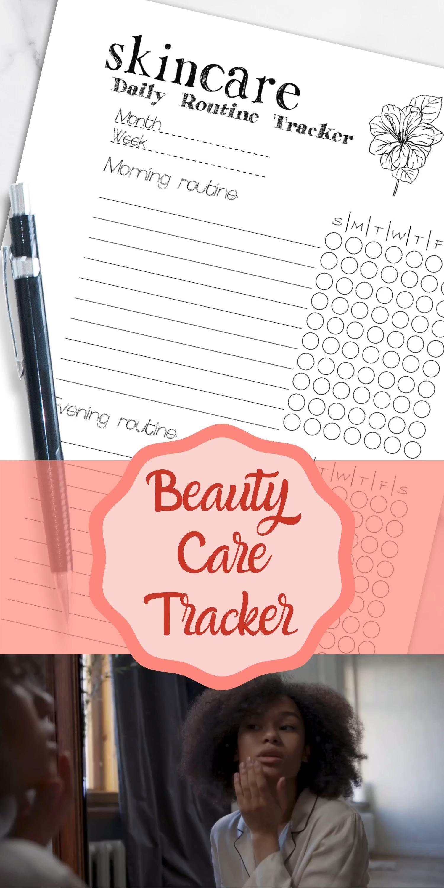 The Best Planner for your Beauty Routine. Skincare and Haircare Habit Tracker. Daily and Weekly -   18 beauty Routines makeup ideas