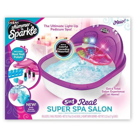 Cra-Z-Art Shimmer 'n Sparkle 5-In-1 Real Super Spa Salon | Michaels -   18 beauty Spa treatment ideas