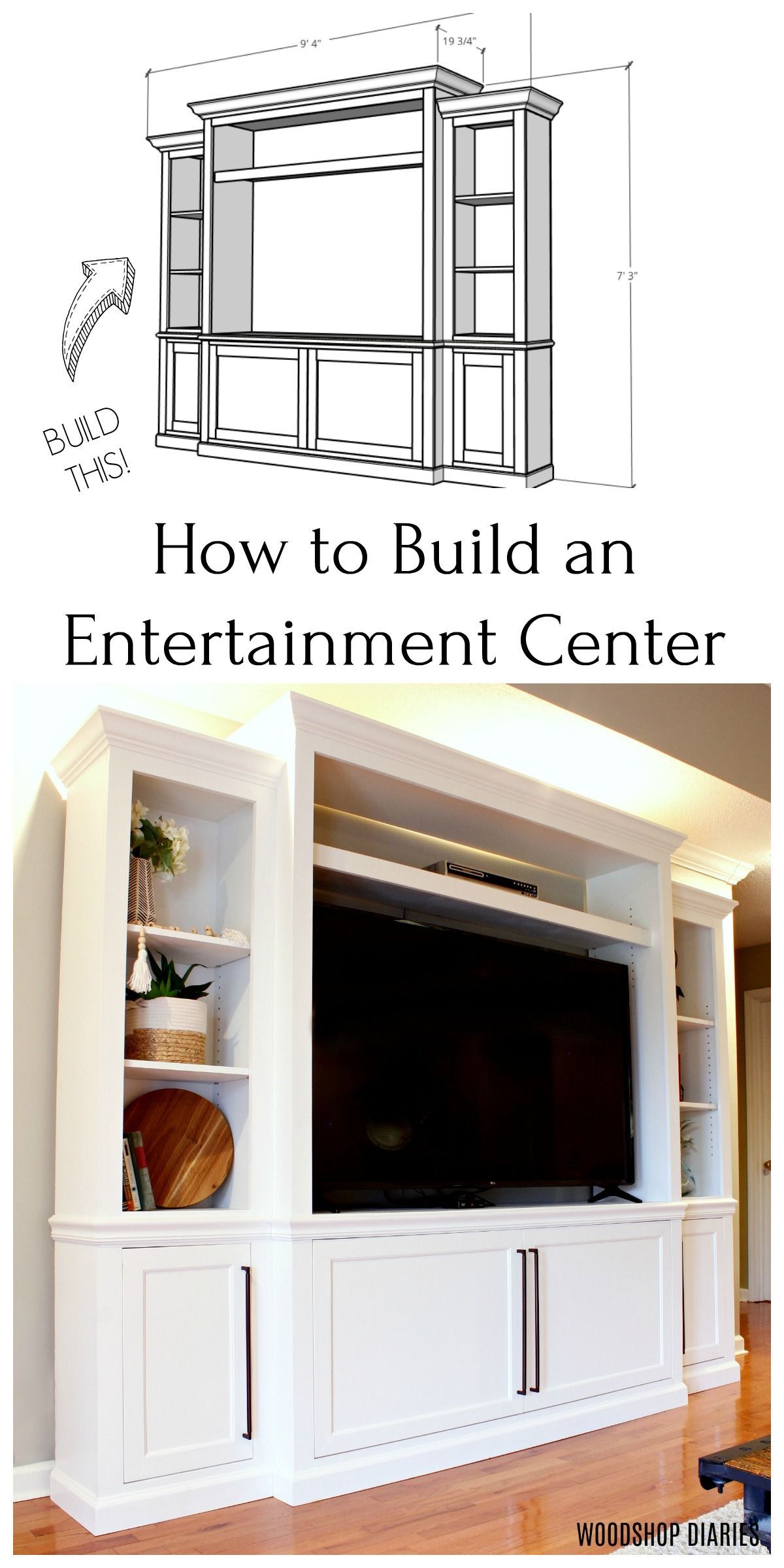 How to Build an Entertainment Center -   18 diy Furniture entertainment center ideas