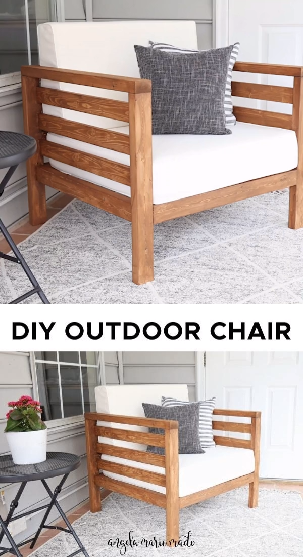 DIY Outdoor Chair - Angela Marie Made -   18 diy Outdoor easy ideas