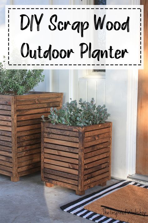 DIY Scrap Wood Outdoor Planter -   18 diy Outdoor easy ideas