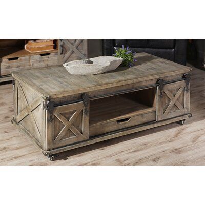 Magnus Wheel Coffee Table with Storage -   18 diy Table with drawers ideas