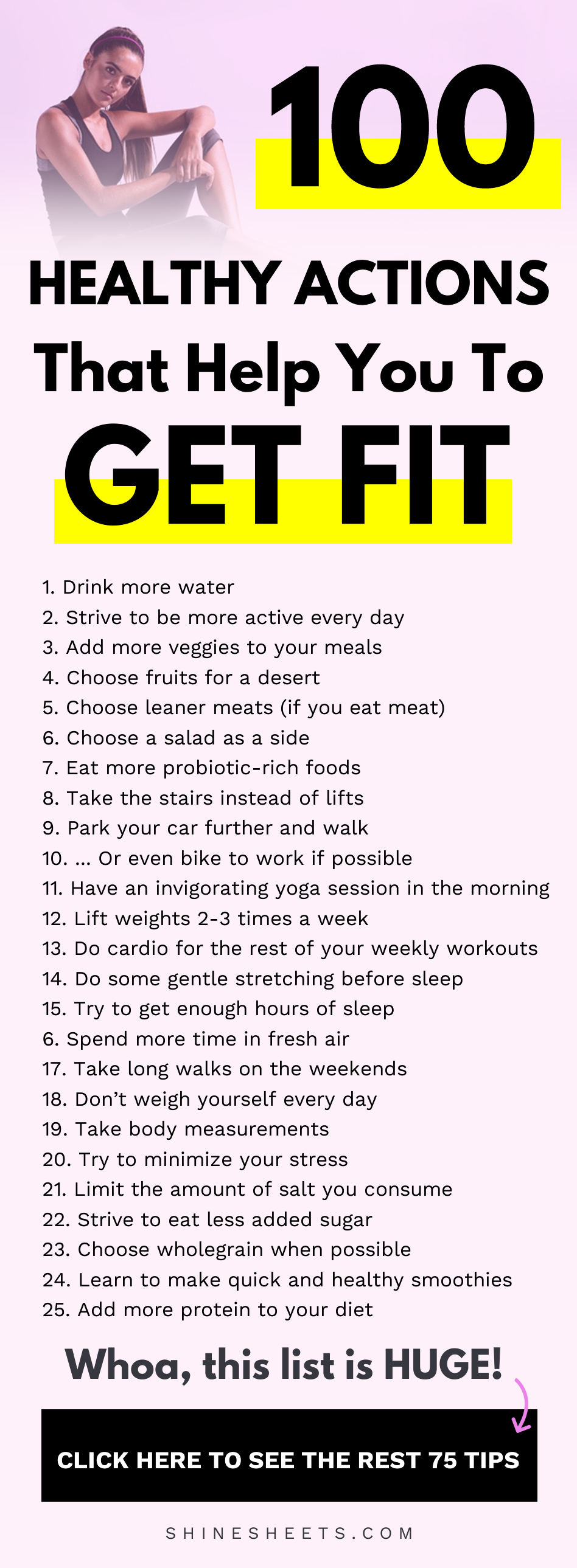 100 Healthy Actions That Help You To Get Fit -   18 fitness Lifestyle tips ideas
