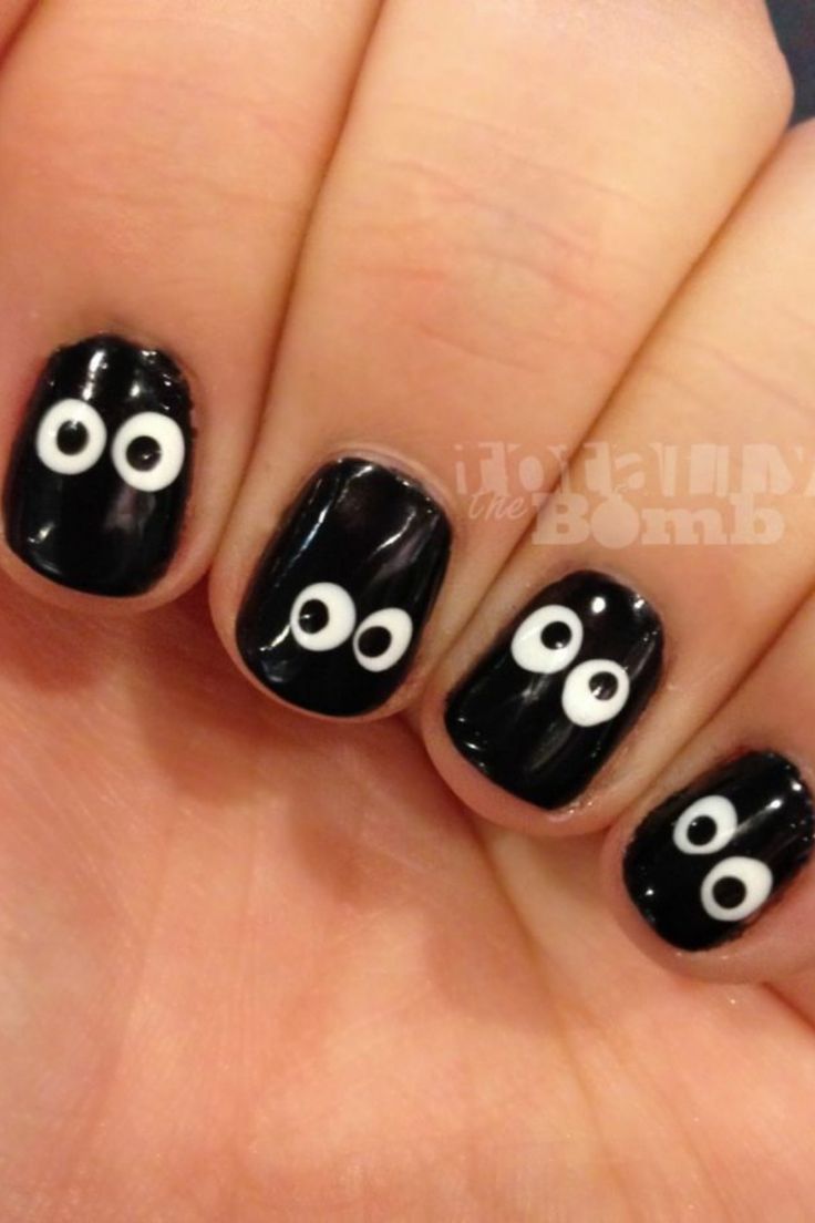 Spooky Eyeball Nails -   18 halloween nails diy easy ideas