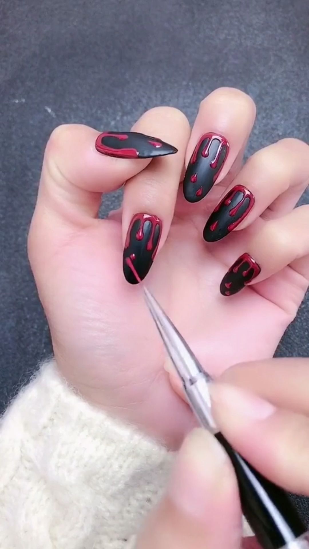 Simple nails art design video Tutorials Compilation Part 146 -   18 halloween nails diy easy ideas