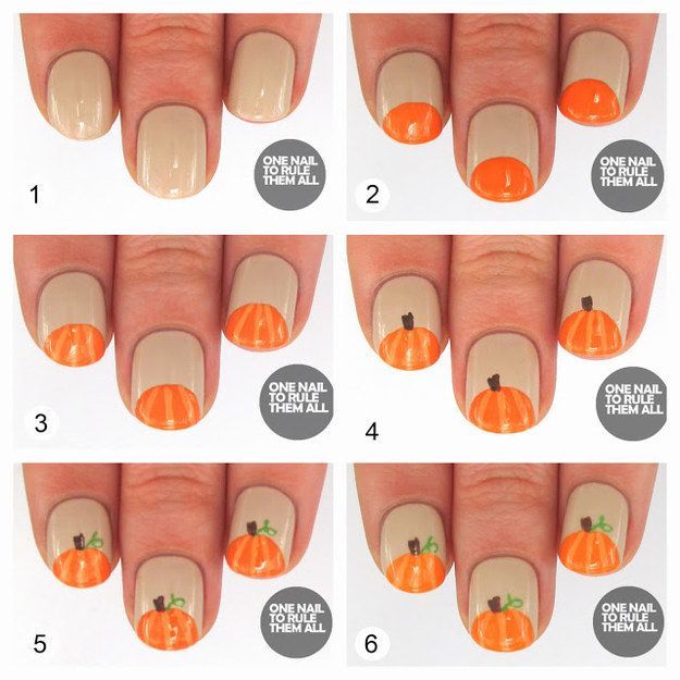 Pumpkin Nails -   18 halloween nails diy easy ideas