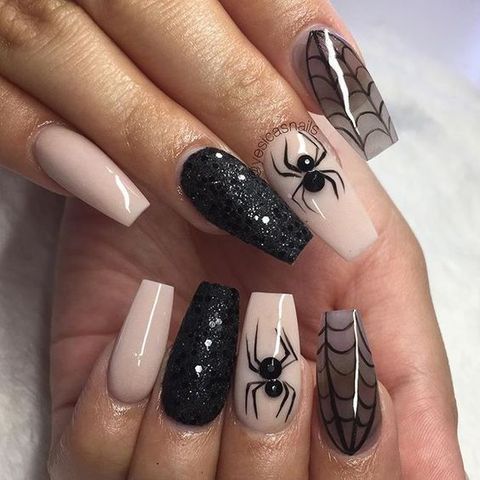 23 devilishly good nail art ideas to try this Halloween -   18 halloween nails diy easy ideas