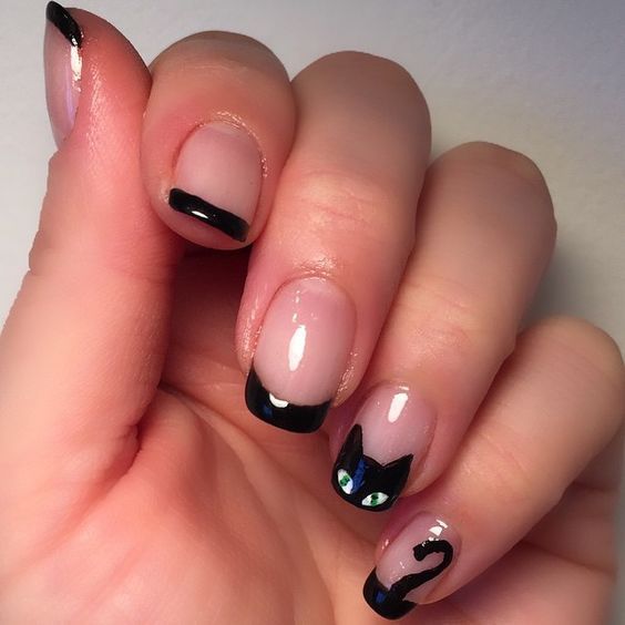 coffine nails designs -   18 halloween nails diy easy ideas