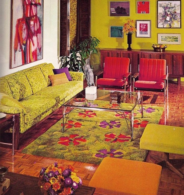 Retro Rugs | Vintage Retro Rugs in Interior Design | Nazmiyal -   18 style Retro interior ideas
